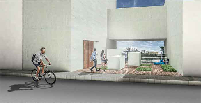 Exterior perspective